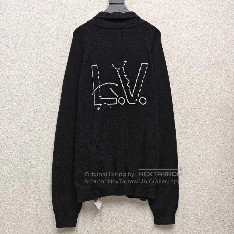 Louis Vuitton Louis Vuitton size 4l NBA Wool Knit Cardigan sweater Size US M / EU 48-50 / 2 - 2 Thumbnail