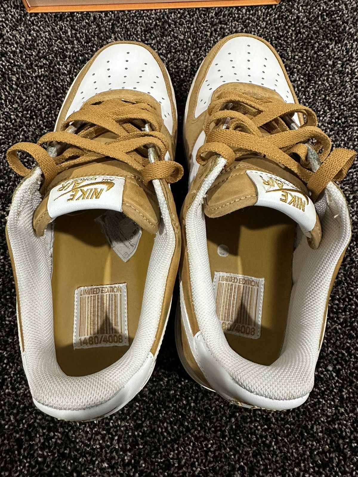 Nike Nike Air Force 1 Low Barcode Wheat 2006 Sneaker Size US 9.5 / EU 42-43 - 8 Thumbnail