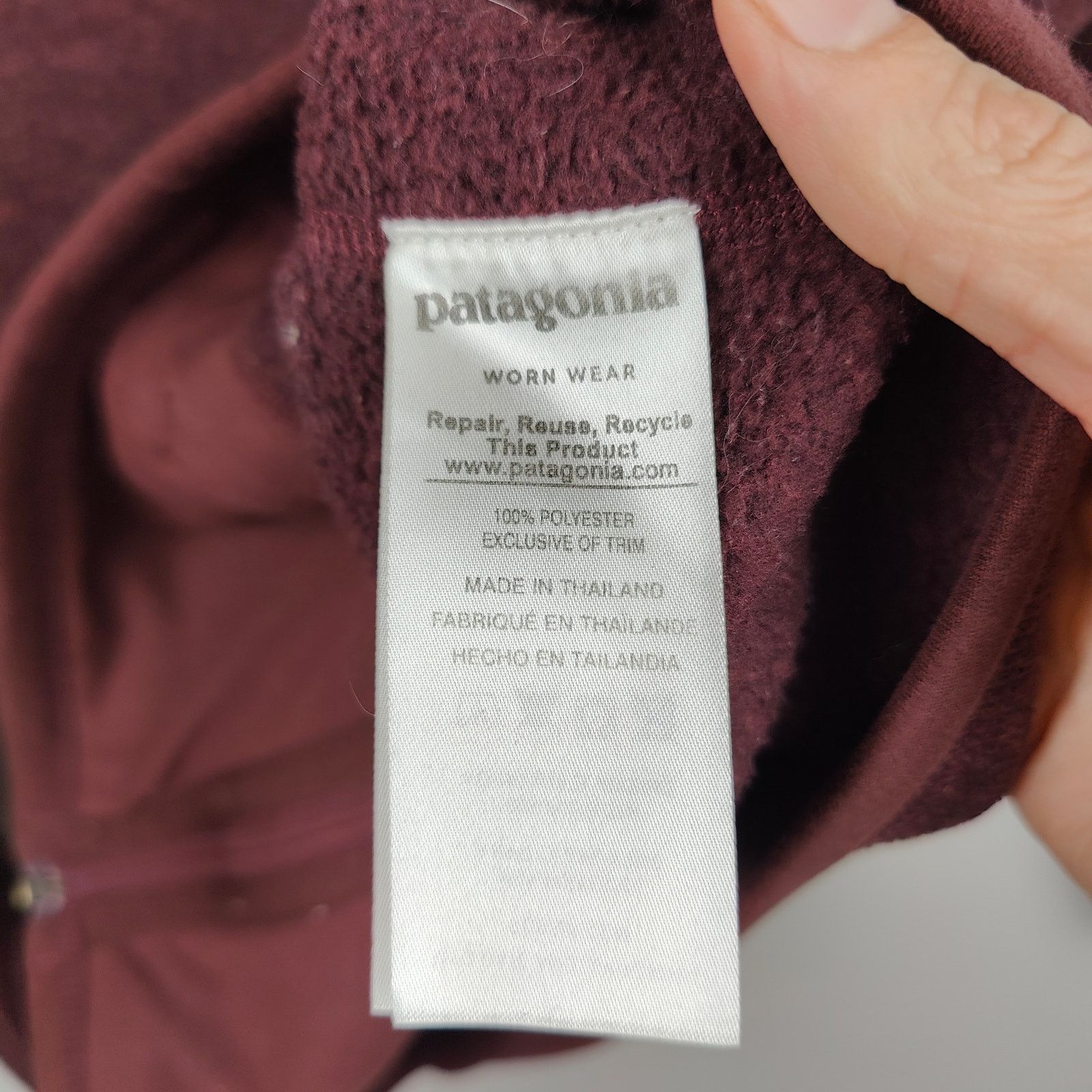 Patagonia Patagonia Better Sweater Womens Small Burgundy Size S / US 4 / IT 40 - 8 Thumbnail