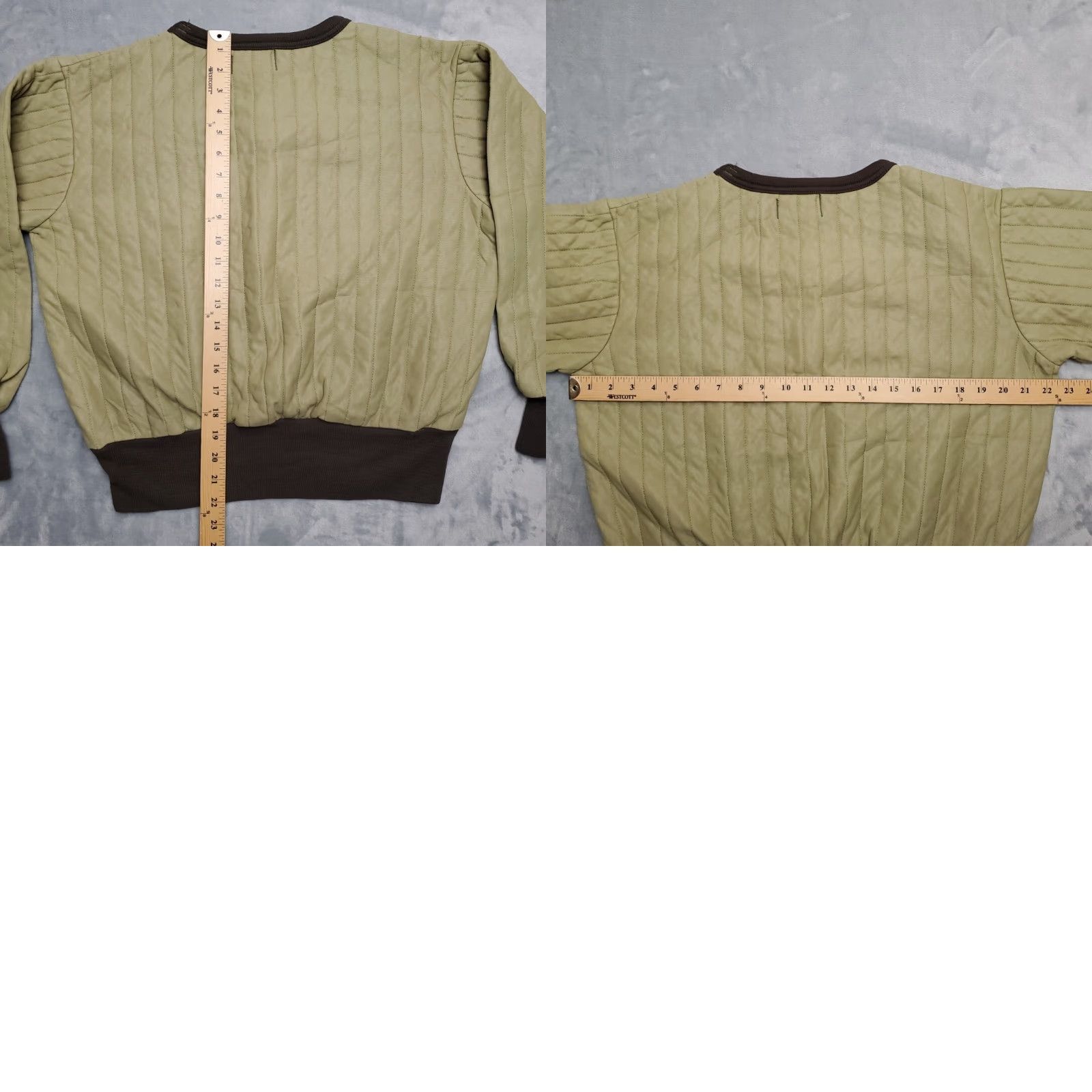 SafTbak VINTAGE Saf T Bak Jacket Men S Green Line Quilted Insulated Work Wear Base Layer Size US S / EU 44-46 / 1 - 8 Thumbnail