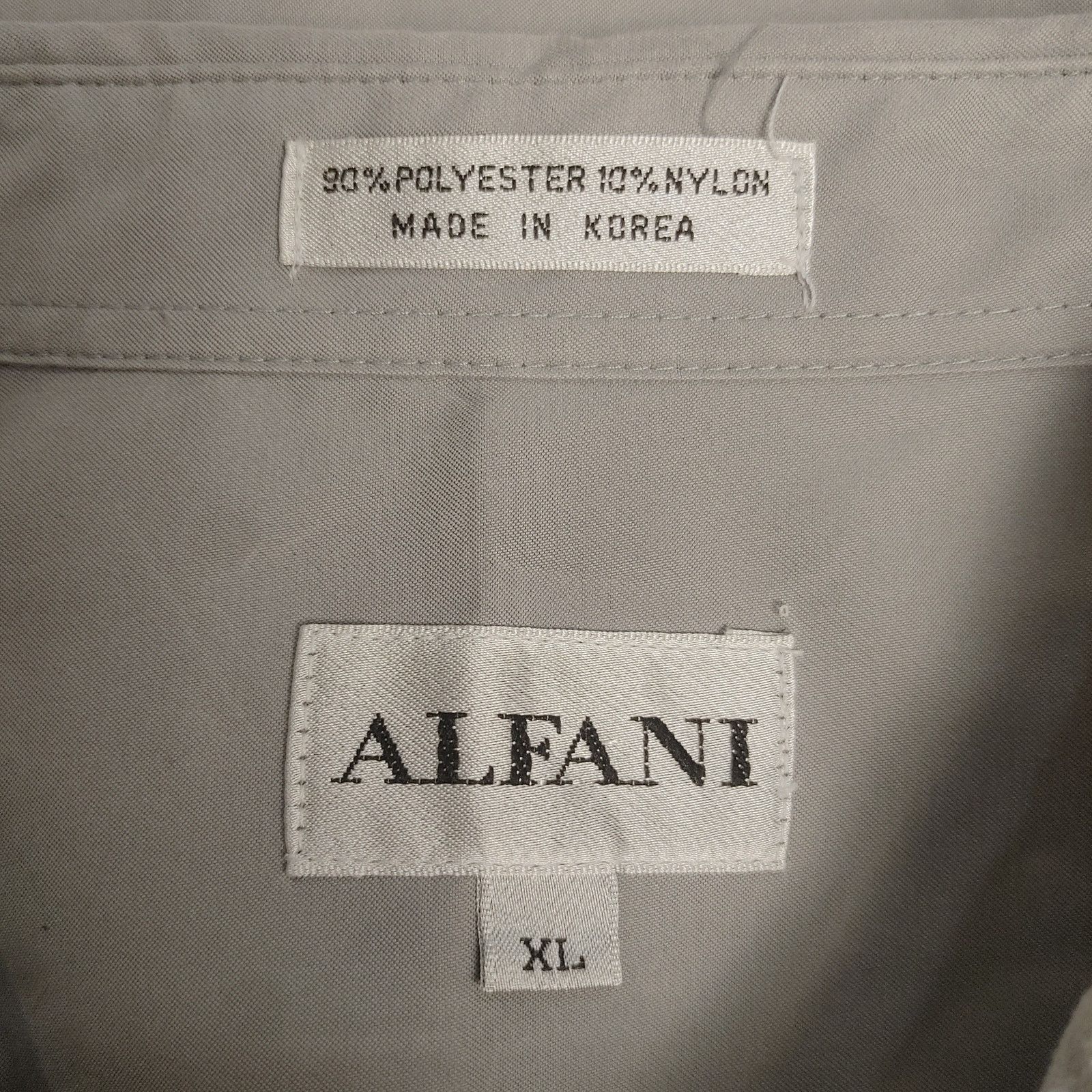 Alfani Alfani Men's XL Light Gray Button Front Dress Shirt Size US XL / EU 56 / 4 - 3 Thumbnail
