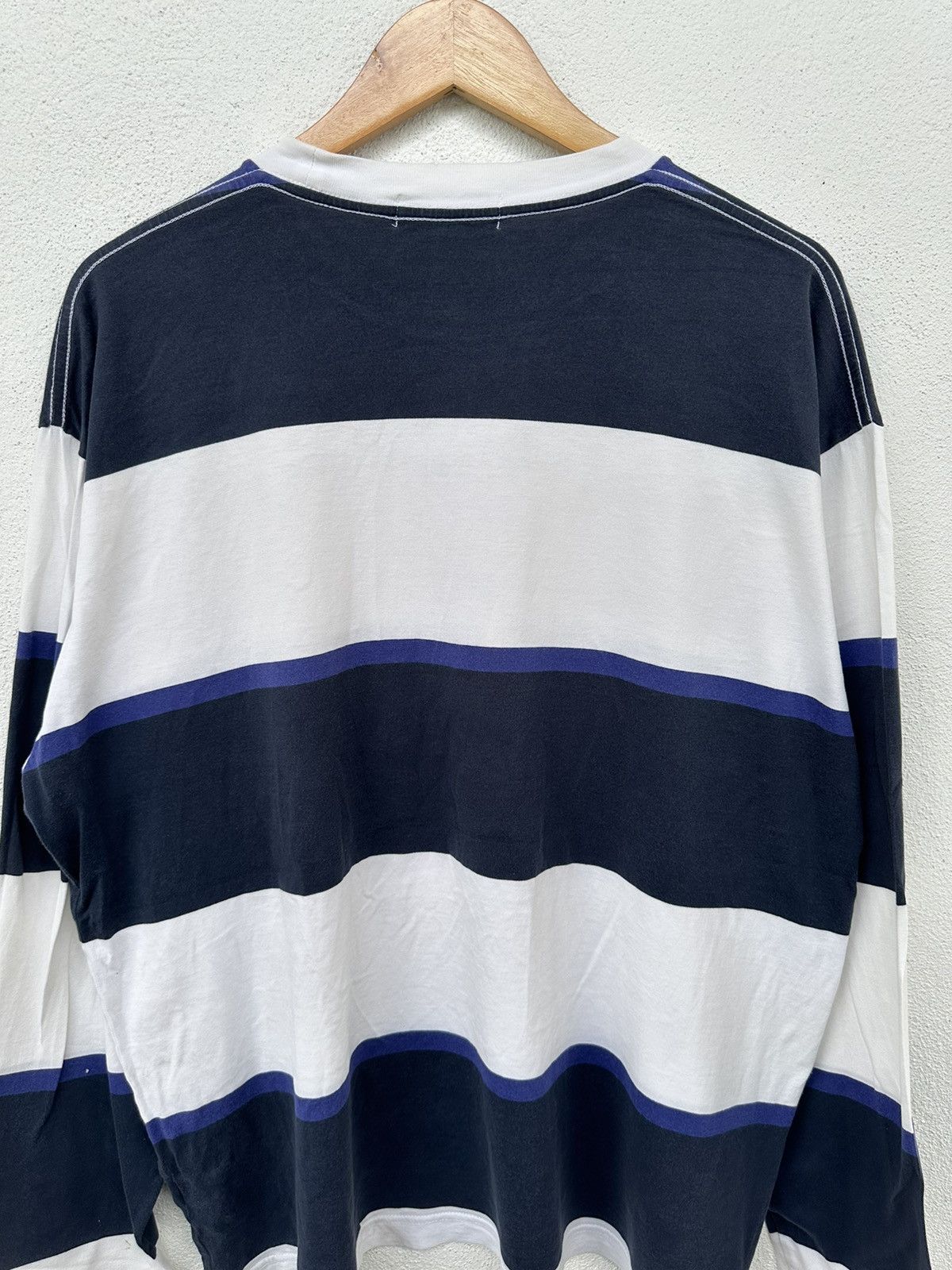 Nigo Bape Striped Long Sleeve Tee Size US XL / EU 56 / 4 - 6 Thumbnail