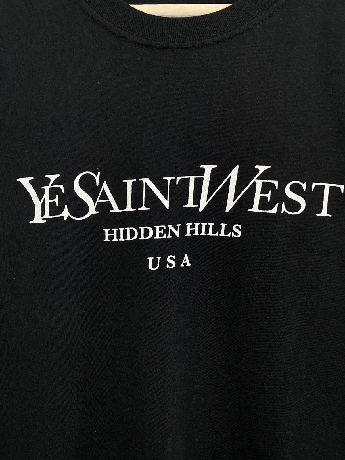 4GSELLER 🇺🇸 Ye Saint West Hidden Hills USA Kanye West Print Logo T-Shi Size US M / EU 48-50 / 2 - 4 Thumbnail