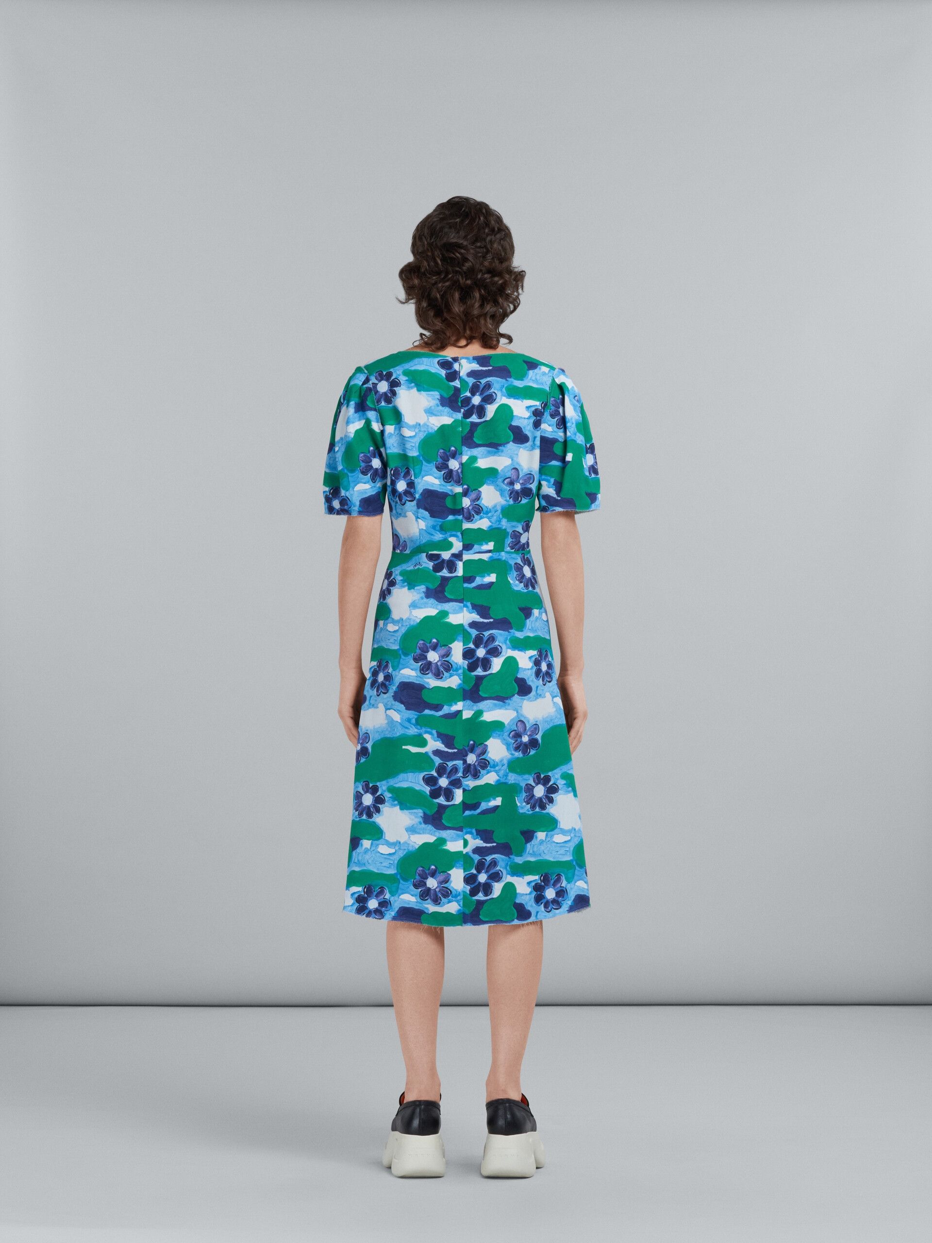 Marni o1y1025 Midi Dress in Multicolor Size S / US 4 / IT 40 - 3 Thumbnail