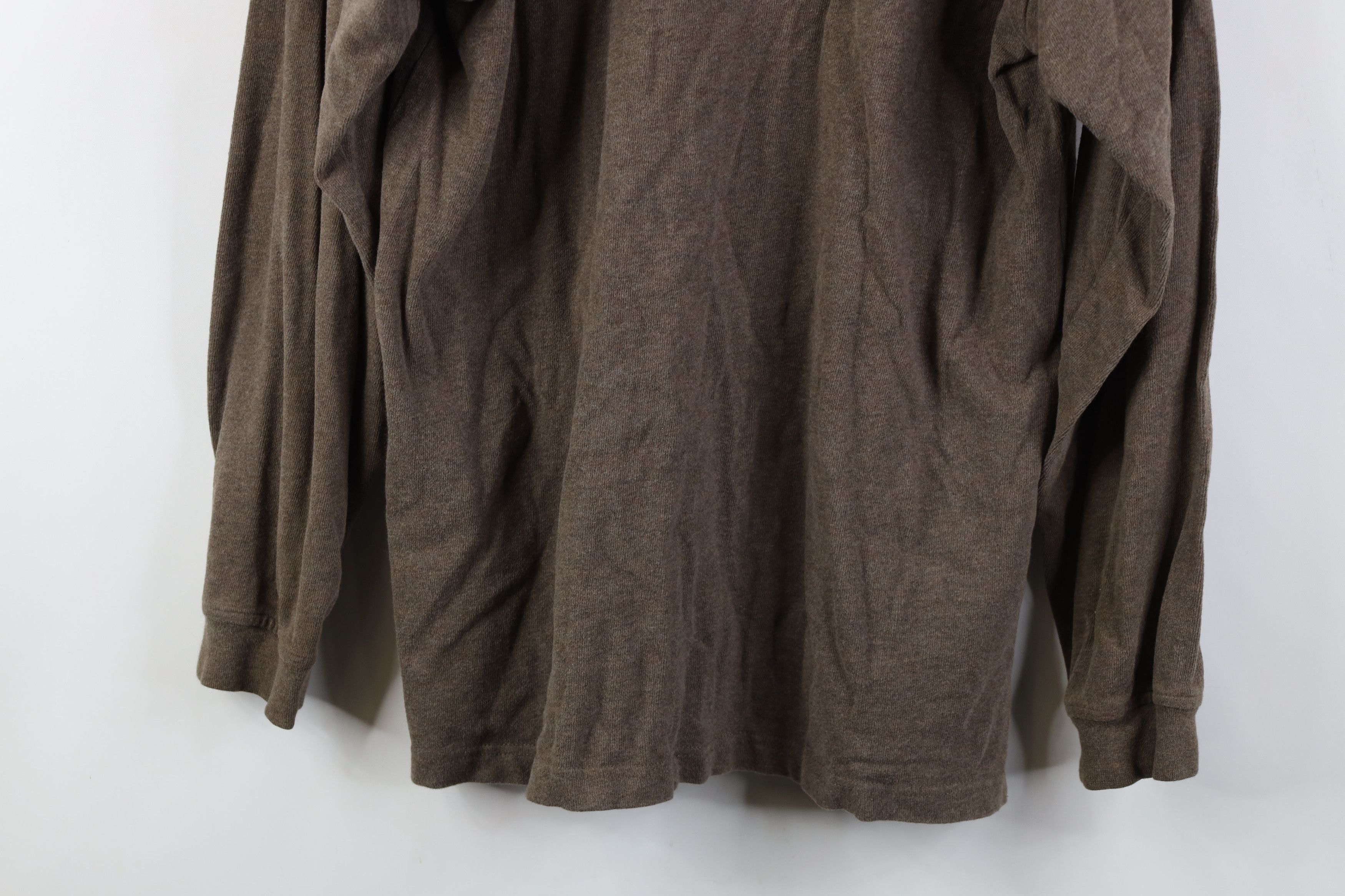 Eddie Bauer Vintage 90s Eddie Bauer Knit 1/4 Zip Collared Sweater Brown Size US M / EU 48-50 / 2 - 14 Thumbnail