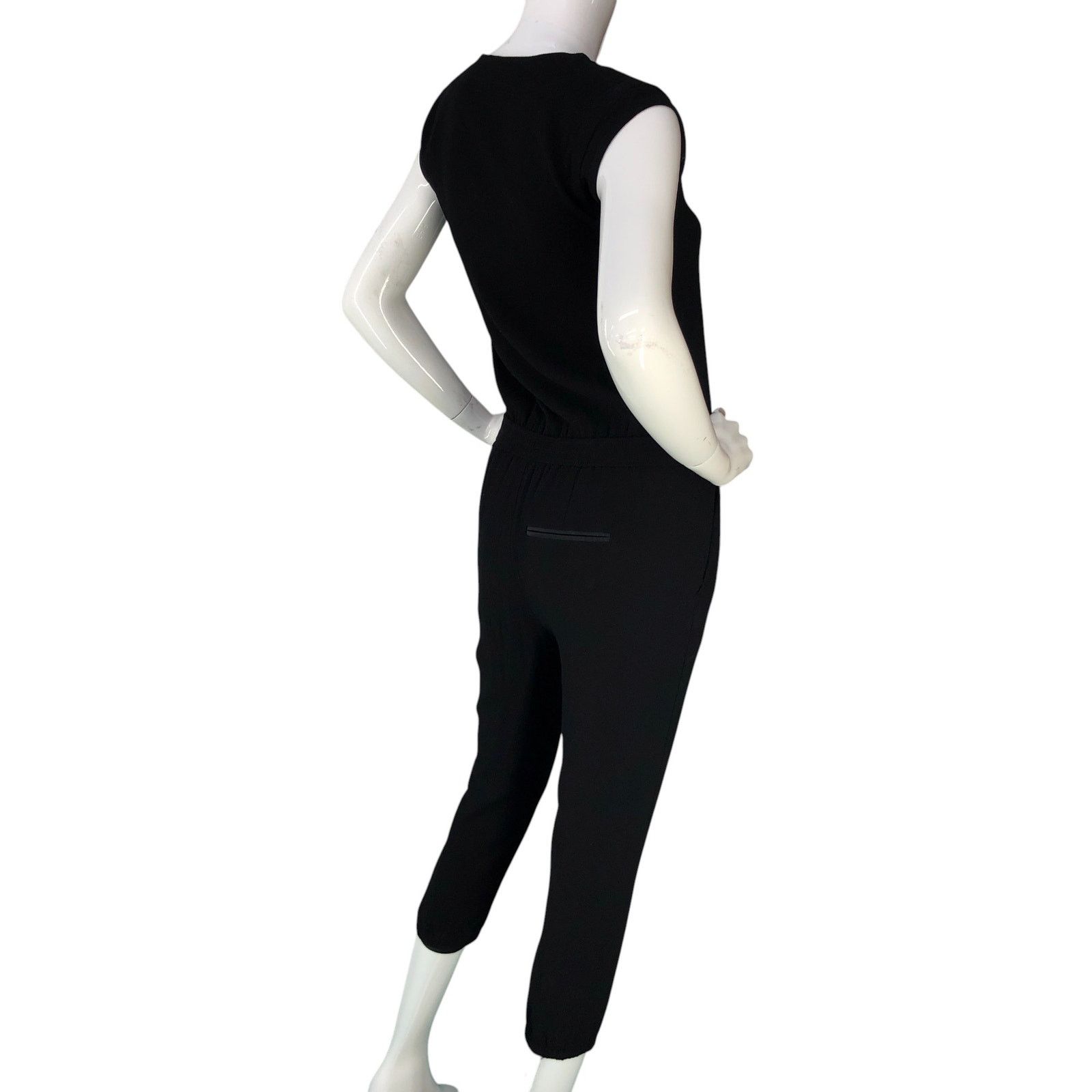 J.Crew J Crew Size 2P Jumpsuit Asymmetric Zip Viscose Crepe Cropped Size 26" / US 2 / IT 38 - 8 Thumbnail