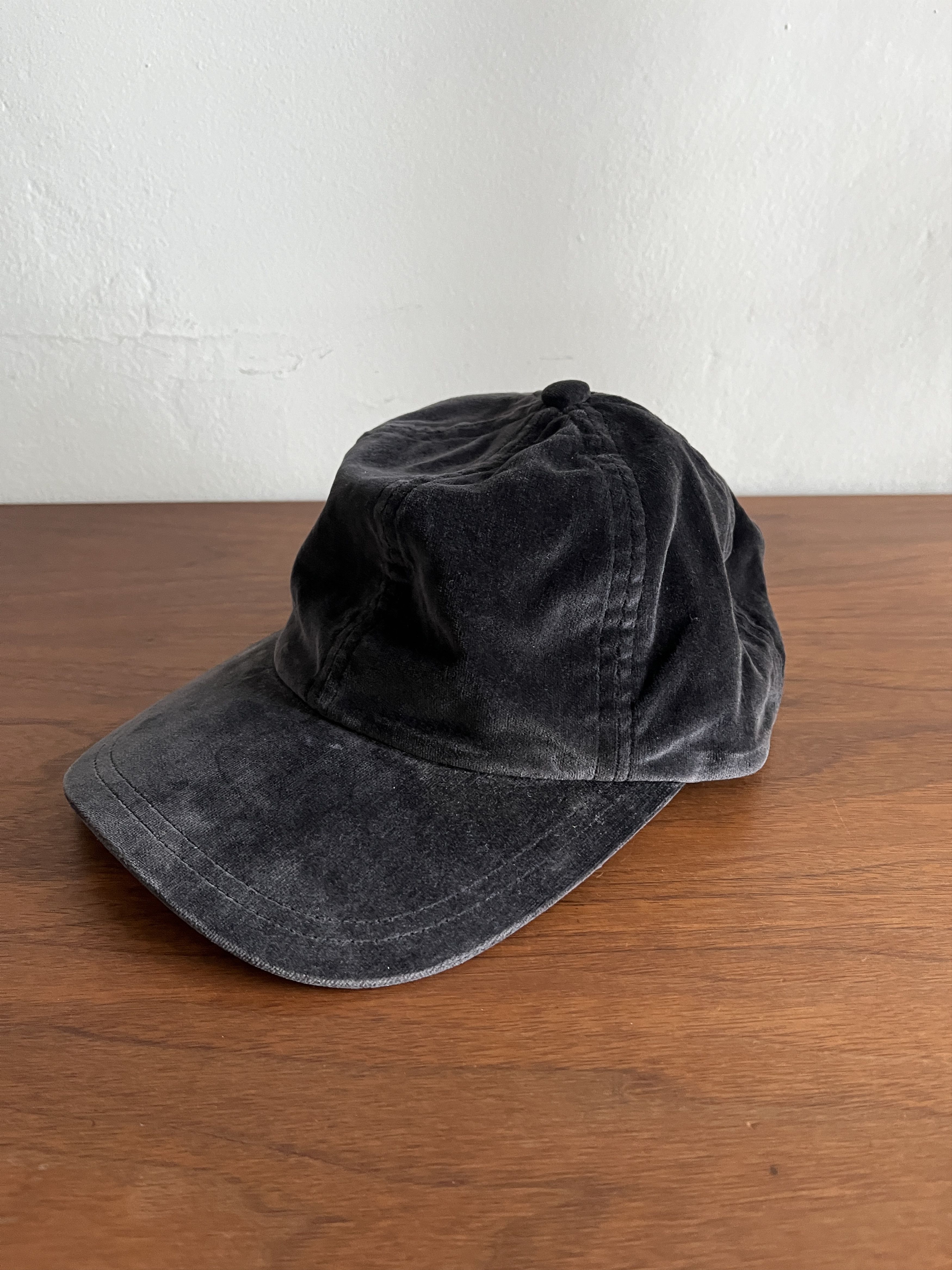 KIJIMA TAKAYUKI black cap, cotton velour Size ONE SIZE - 1 Thumbnail