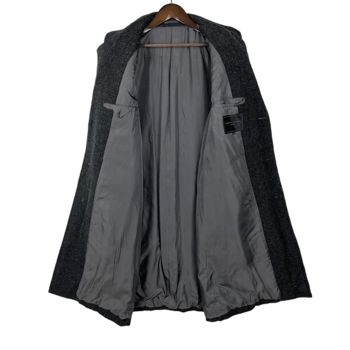 Comme des Garcons Homme Vintage 1988 CDG Homme Wool Tweed Overcoat - Size Medium Size US M / EU 48-50 / 2 - 3 Thumbnail