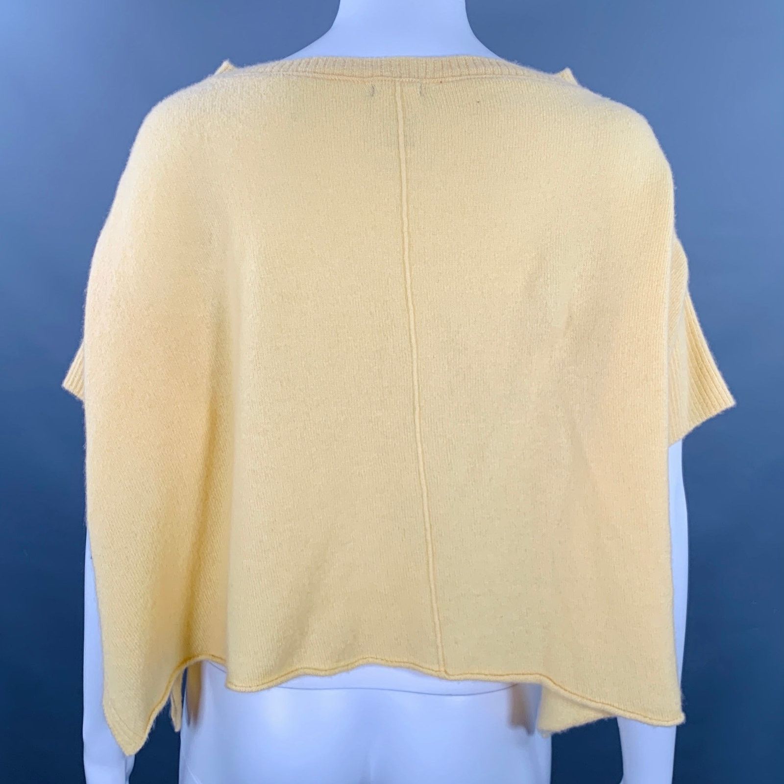 Other KRISTENSEN DU NORD 2 Yellow Cashmere Knit Cropped Casual Top Size XS / US 0-2 / IT 36-38 - 3 Thumbnail