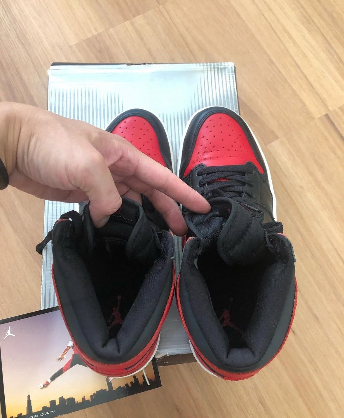 Jordan Brand 2001 Nike Air Jordan 1 - Bred Size US 9 / EU 42 - 4 Thumbnail