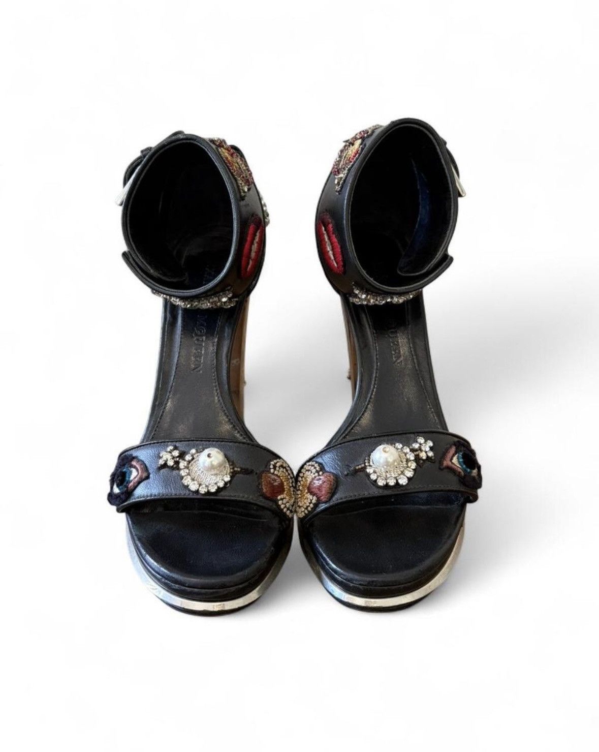 Alexander McQueen Rare Alexander McQueen Embroidered Obsession Heels Size US 8.5 / IT 38.5 - 4 Thumbnail