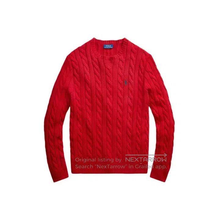 Polo Ralph Lauren Polo Ralph Lauren Men's Cable Knit Logo Sweater. Size US M / EU 48-50 / 2 - 1 Thumbnail