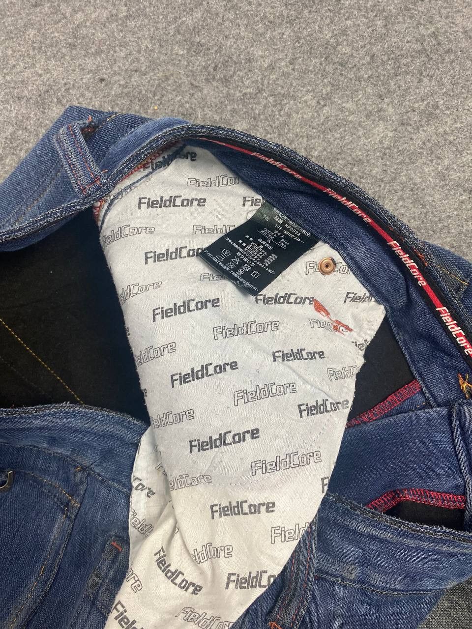 Japanese Brand fieldcore japanese brands cargo distressed denim Size US 35 - 16 Thumbnail