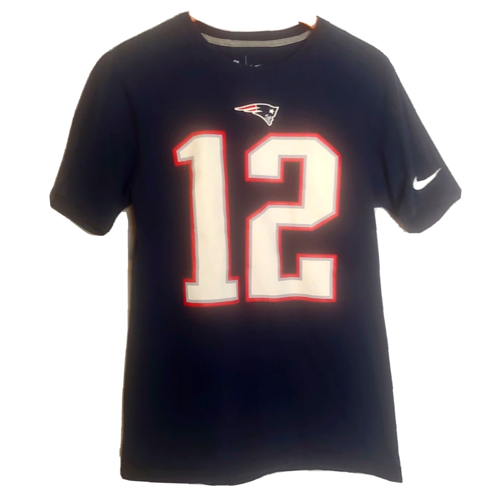 Nike Nike New England Patriots Tom Brady Shirt Small Blue NFL Team Apparel #12 T-Shirt Men Short Sleeve Regular Fit Blue Nike Shirt Mens Tom Brady NFL 12 Size US S / EU 44-46 / 1 - 2 Thumbnail