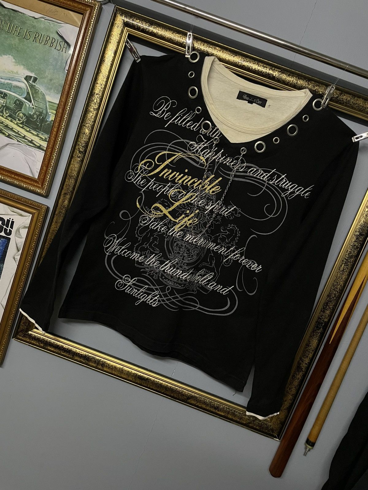 Beauty Beast Vintage Japan Designer Beaumont Carr Punk Chain Longsleeve Size US S / EU 44-46 / 1 - 3 Thumbnail
