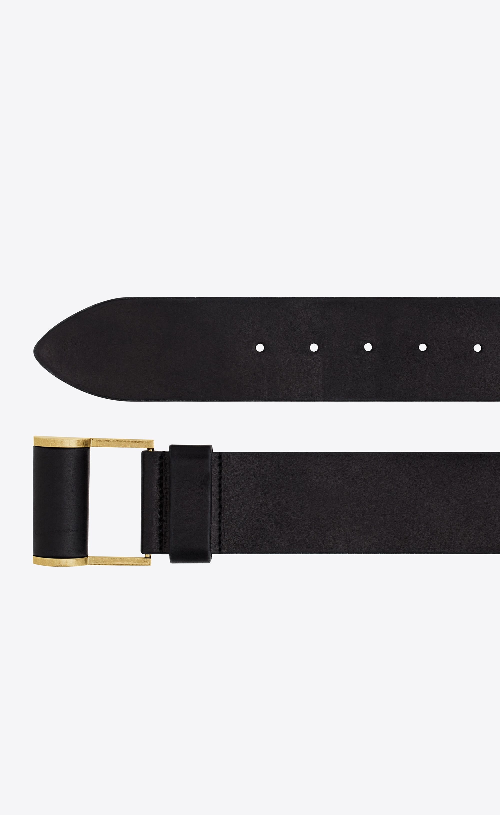 Saint Laurent Paris o1s1wg111224 Size: 75 / Corset Belt Covered Buckle in Black Size ONE SIZE - 2 Thumbnail
