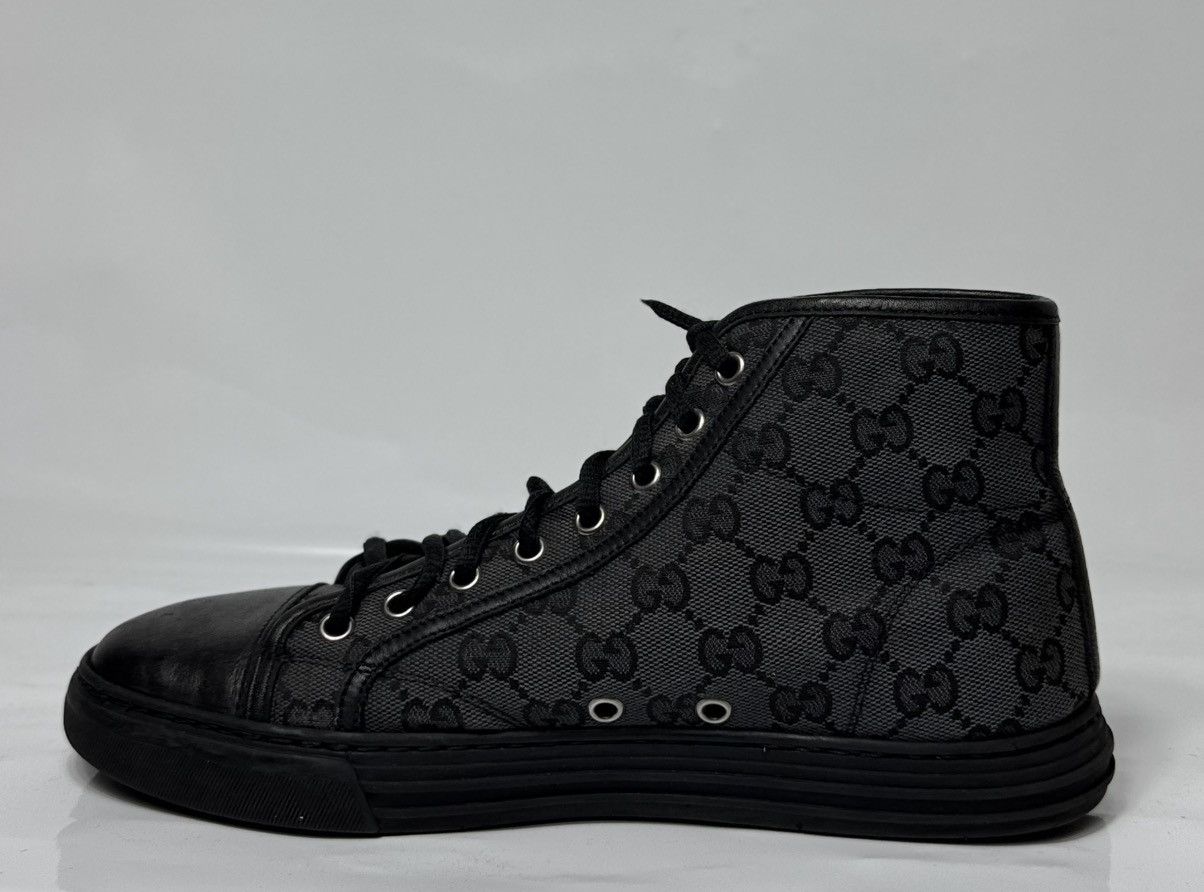 Gucci Gucci GG Monogram Black High Top Canvas Sneakers Size US 6.5 / EU 39-40 - 3 Thumbnail