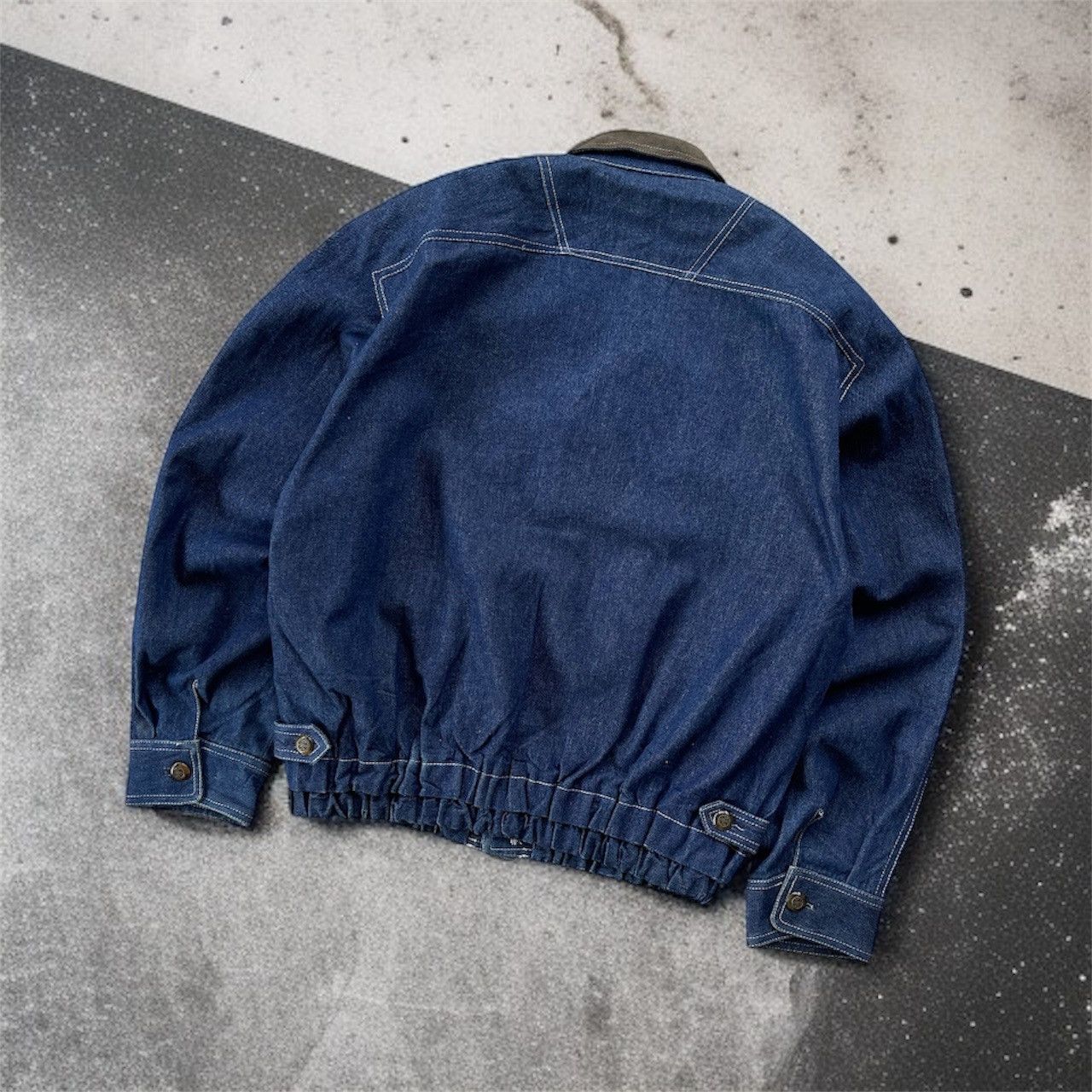 Japanese Brand 🔥VINTAGE 90'S DEVIN JAPAN EMBROIDERED DENIM BOMBER JACKET Size US M / EU 48-50 / 2 - 5 Thumbnail