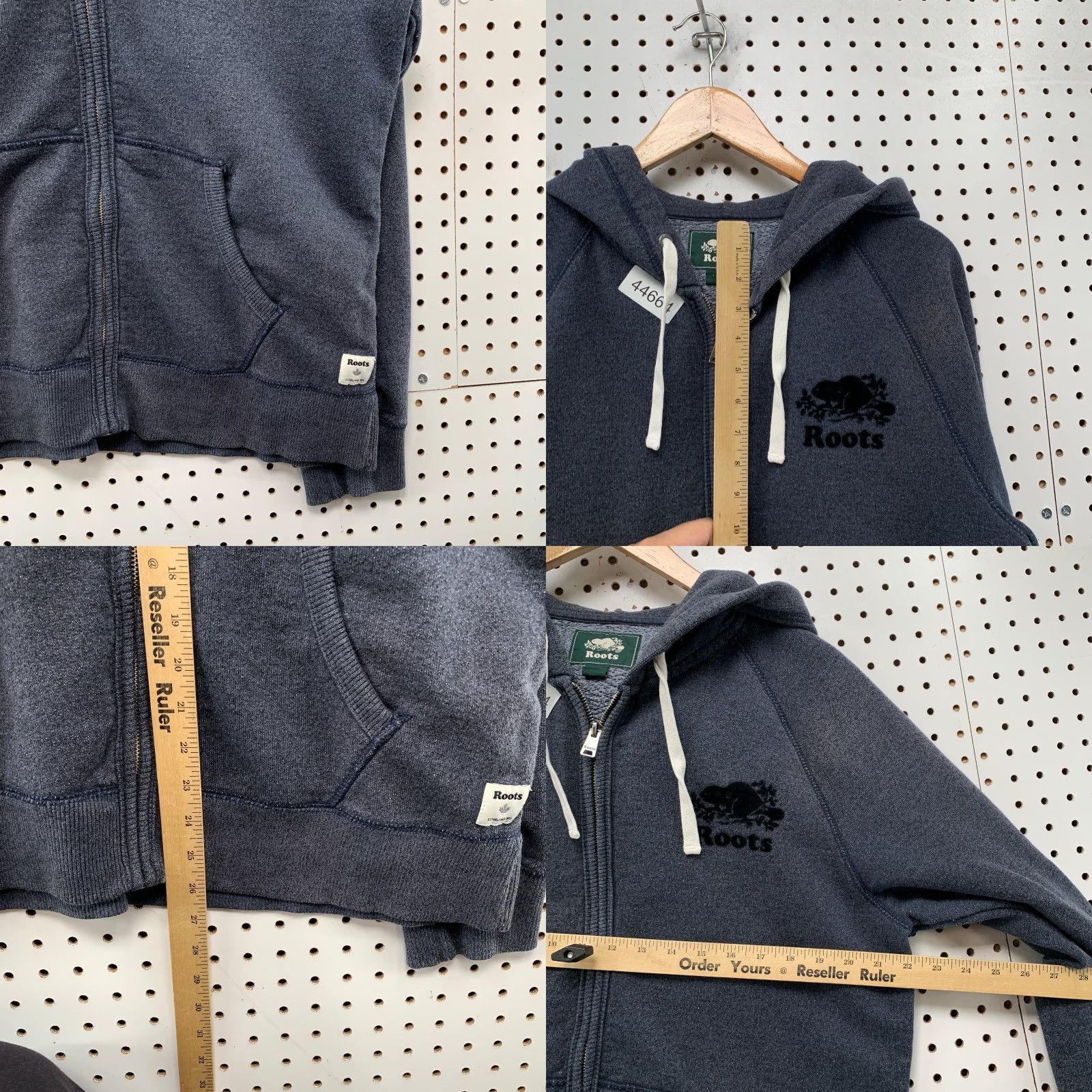Roots Roots Hoodie Mens Large Gray Logo Fleece Zip Hooded Sweatshirt Outdoor Shirt Size US L / EU 52-54 / 3 - 8 Thumbnail