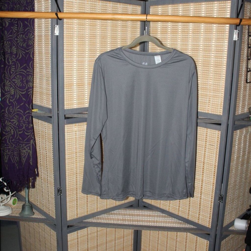Other A4 Graphite Long Sleeve Performance Crew Tee Size XXL / US 16-18 / IT 52-54 - 2 Thumbnail