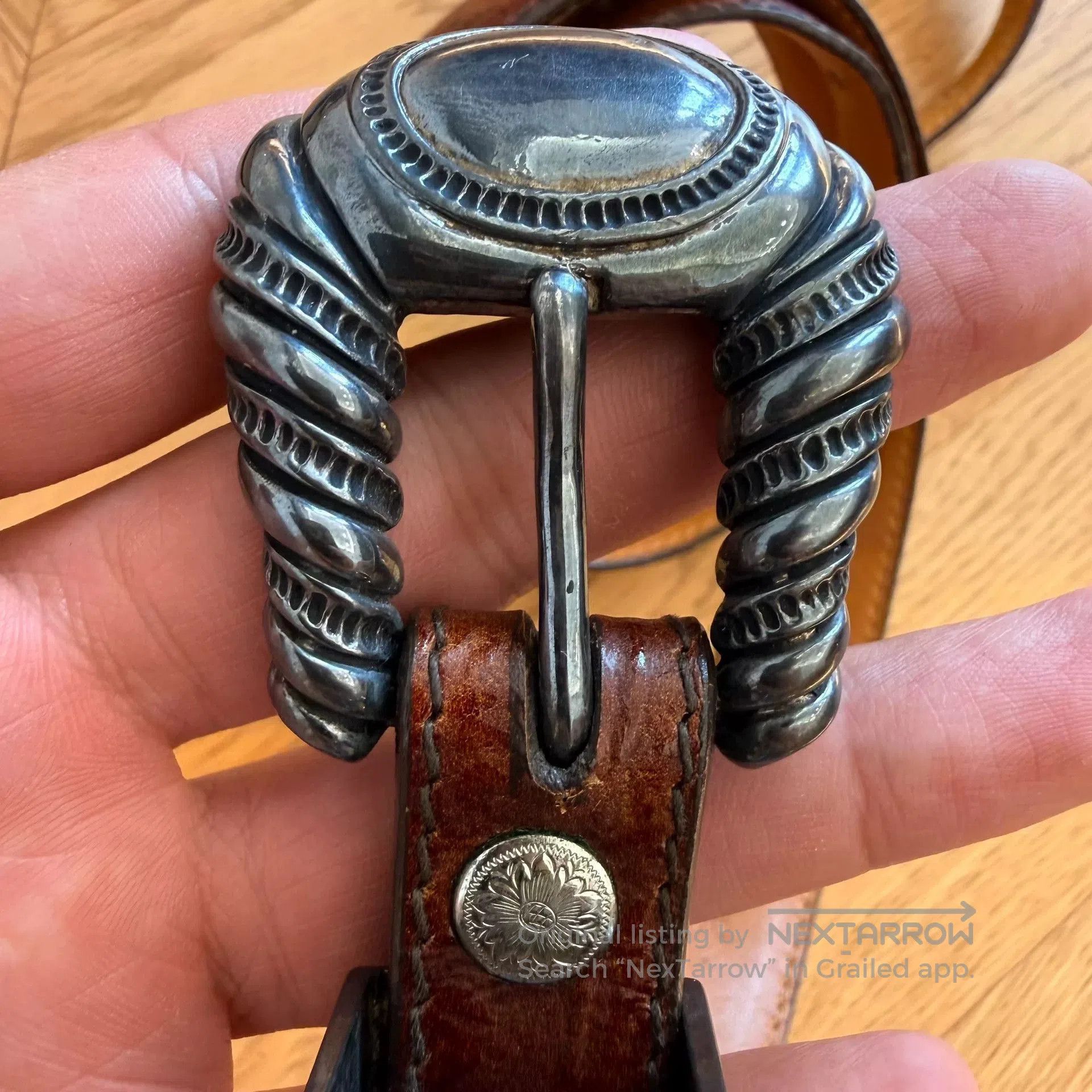 Vintage Vintage American Leather Western Belt. Size ONE SIZE - 3 Thumbnail