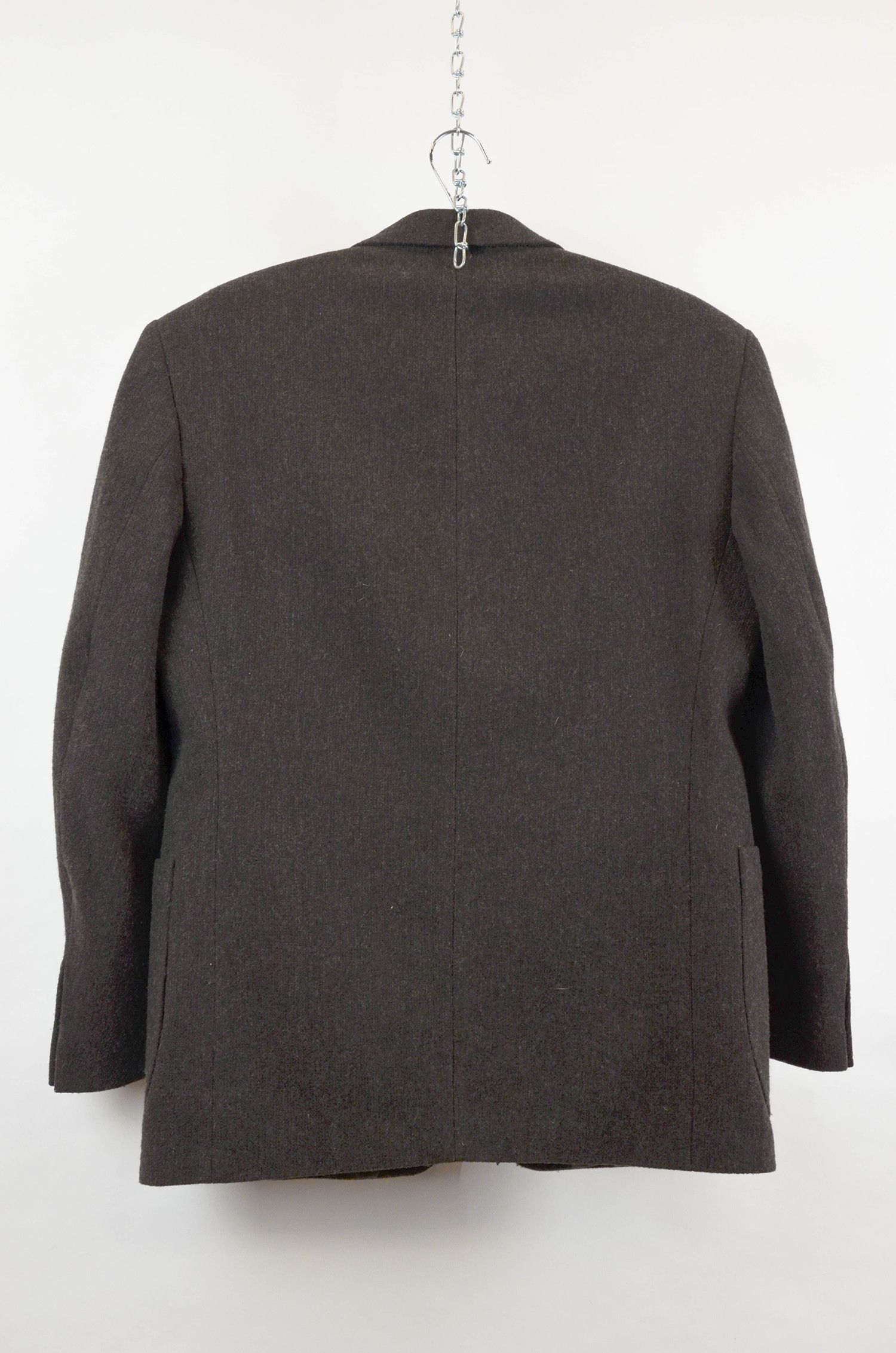 Vintage Yves Saint Laurent pour Homme Wool Brown Blazer M Size 48R - 2 Thumbnail