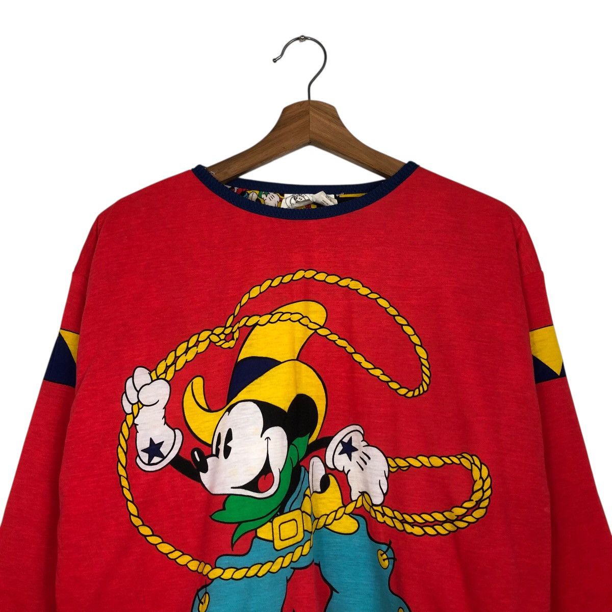 Vintage Vintage Sweatshirt Long Sleeve Mickey Mouse Cartoon BigLogo Size US M / EU 48-50 / 2 - 4 Thumbnail