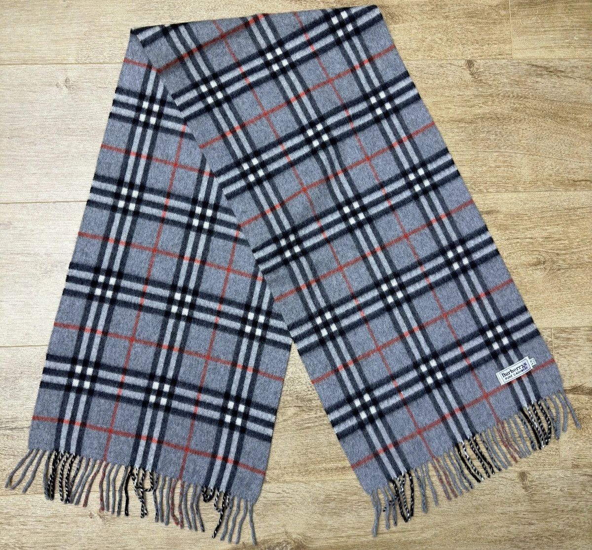 Burberry Burberrys Pure Cashmere Check Made in Scotland 140 x 31cm Size ONE SIZE - 4 Thumbnail