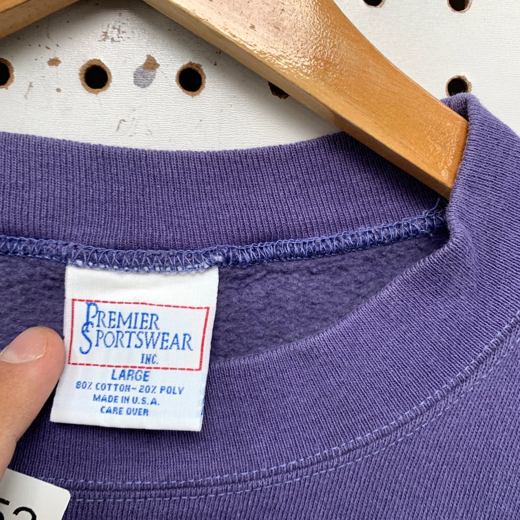 Vintage VINTAGE Premier Sportswear Fishing Sweatshirt Men L Blue Walleye Angler Catch Release USA Shirt Size US L / EU 52-54 / 3 - 5 Thumbnail