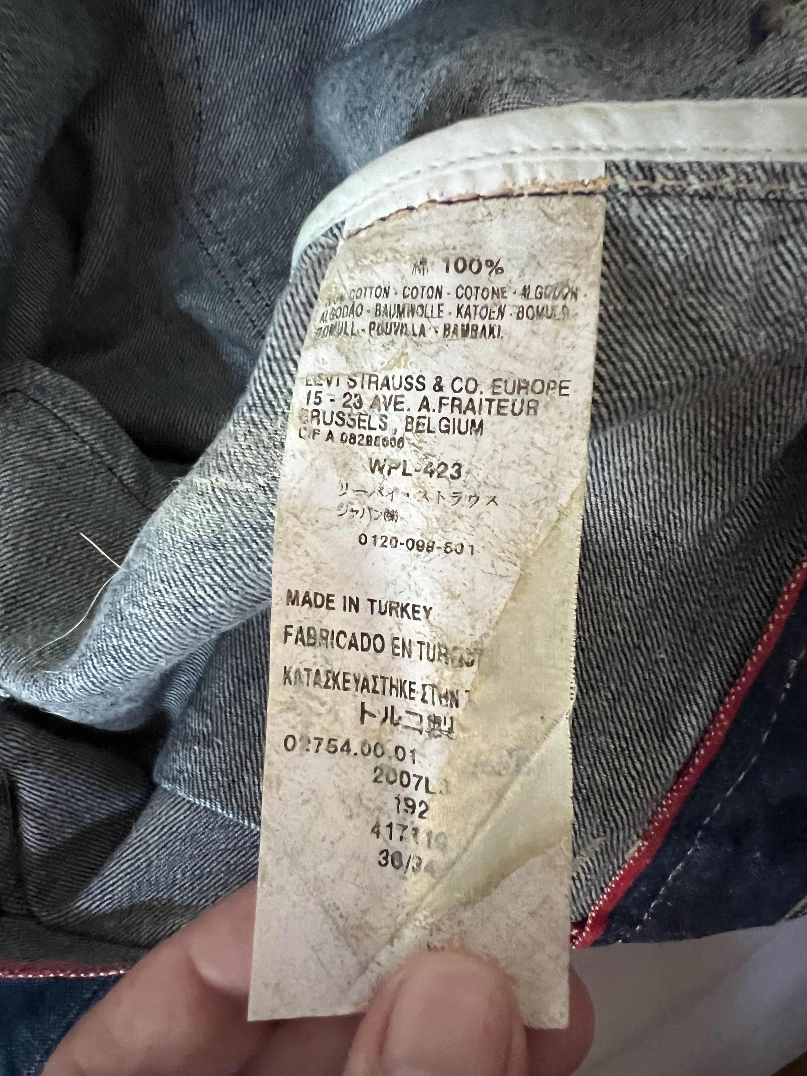 Levi's Levi’s RED “Super Curved” — First Issue Pattern — Rare Size US 36 / EU 52 - 8 Thumbnail