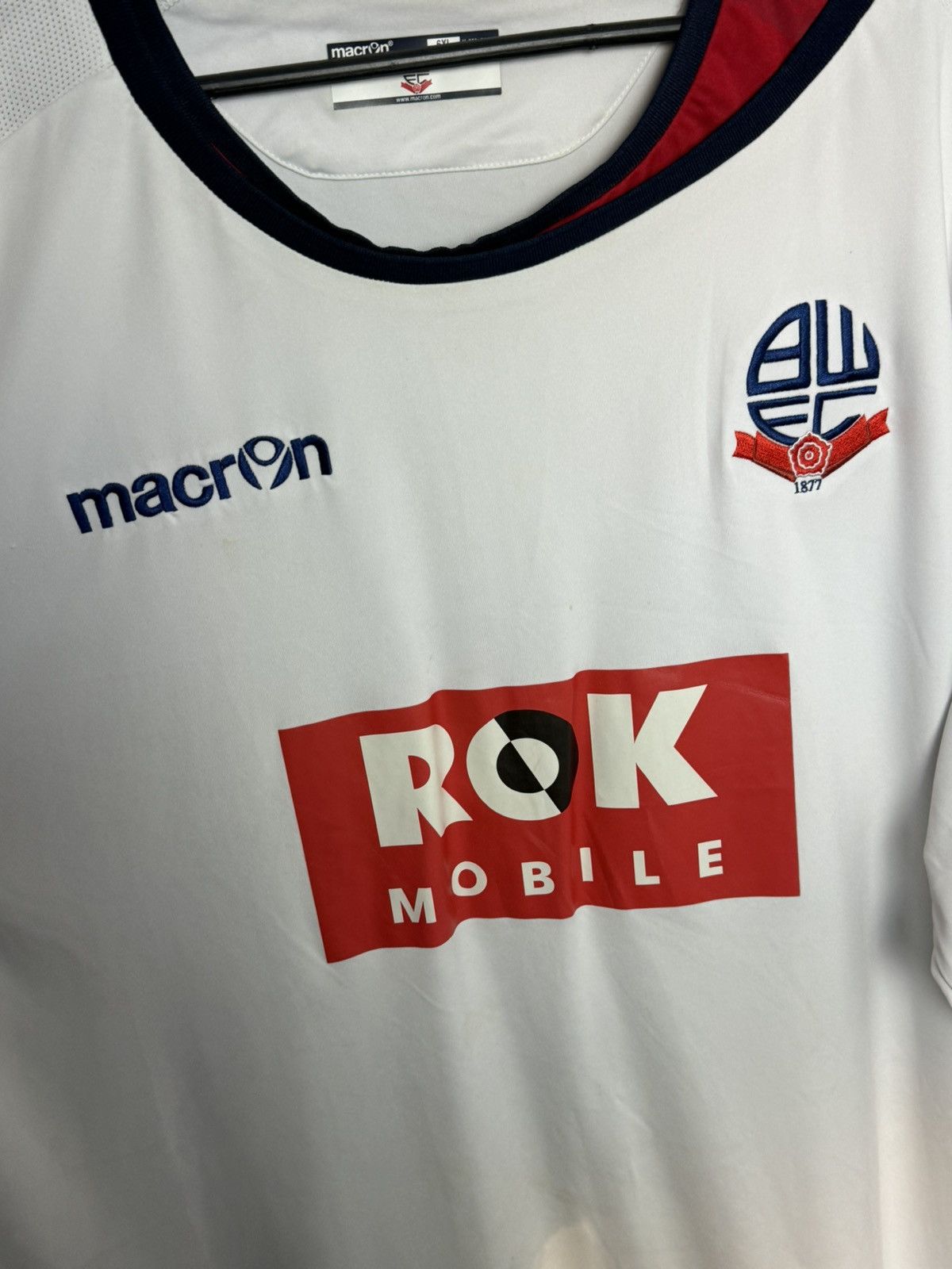Macron 6XL Bolton 15/16 Home Football Jersey Size US XXL / EU 58 / 5 - 3 Thumbnail