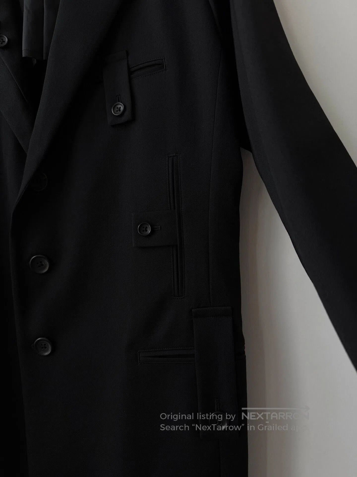 Yohji Yamamoto Yohji Yamamoto Black Military Style Jacket. Size US L / EU 52-54 / 3 - 4 Thumbnail