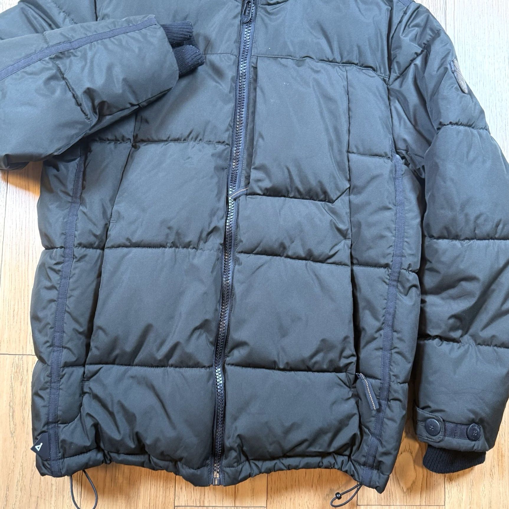 Vintage NOIZE Quilted Parka Puffer Jacket Mens Medium Hooded Full Zip Green Size US M / EU 48-50 / 2 - 2 Thumbnail