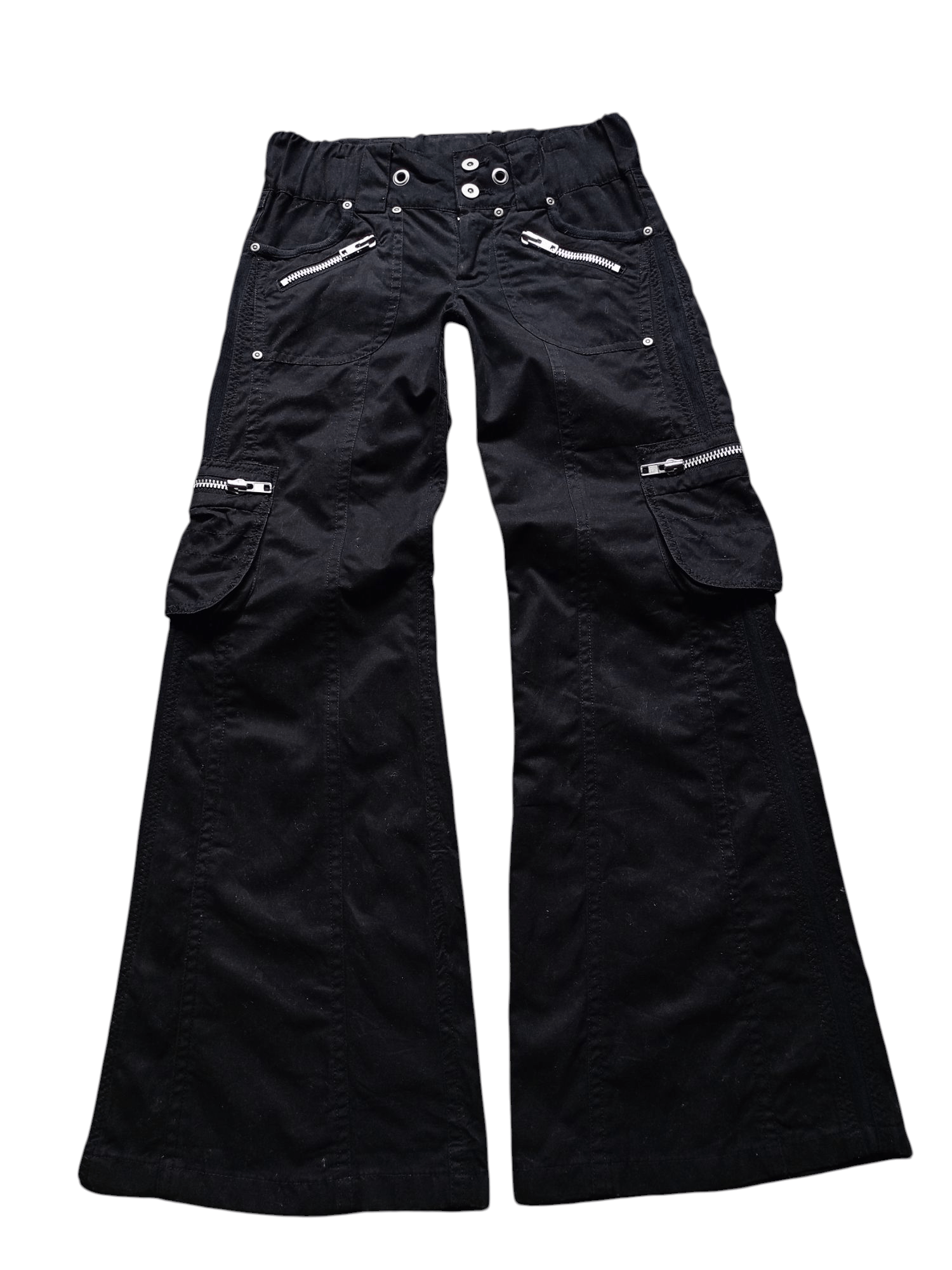 Ozz Croce Cross Button Flare Pants