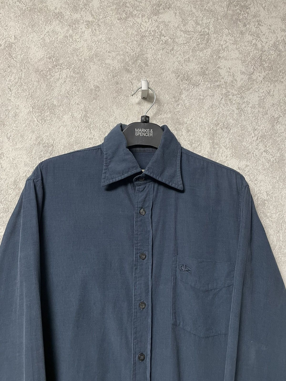 Burberry Burberry Velvet Long Sleeve Button Ups Shirt Size US S / EU 44-46 / 1 - 2 Thumbnail