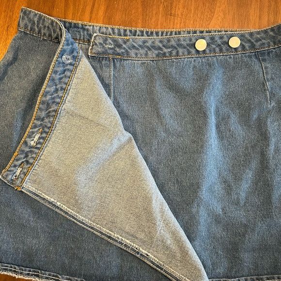 Other Denim Mini Skirt Size 30" / US 8 / IT 44 - 2 Thumbnail