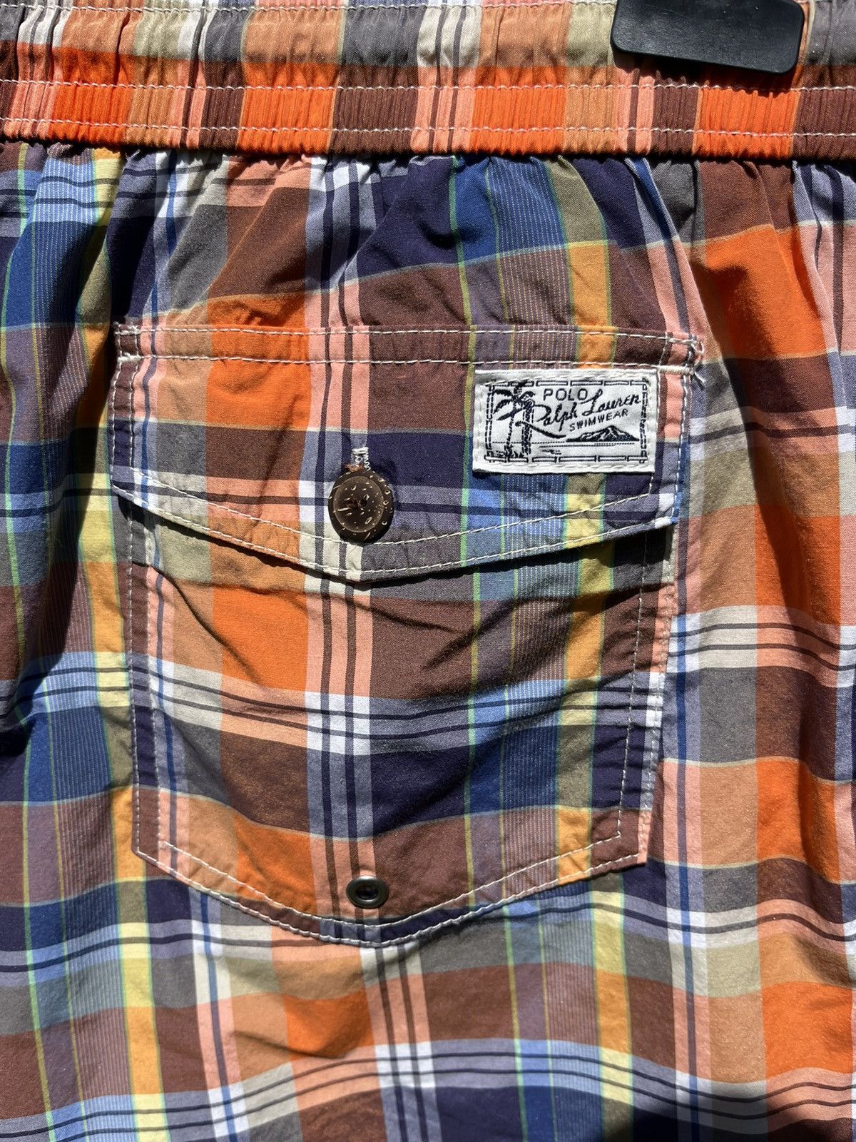 Polo Ralph Lauren × Ralph Lauren 🩳 POLO RALPH LAUREN PLAID SWIM TRUNKS STREETWEAR Y2K SHORTS Size US 38 / EU 54 - 12 Thumbnail