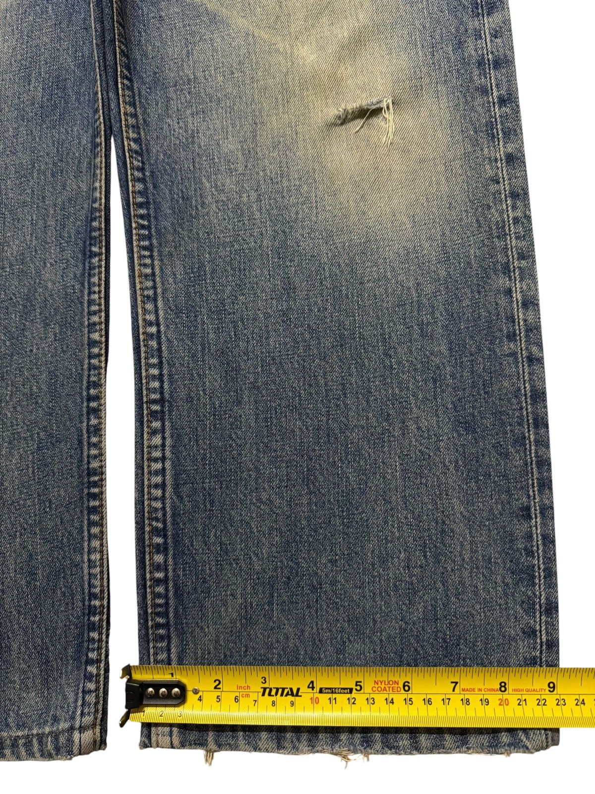 Levi's Vintage 90s Levis 503 Blue Mud Wash Distress Wide Leg Baggy Size US 31 - 14 Thumbnail