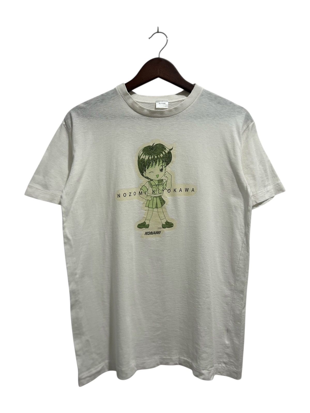 Anime Vintage 1990s Nozomi Kiyokawa Tokimeki Memorial Konami Tee Size US M / EU 48-50 / 2 - 1 Thumbnail