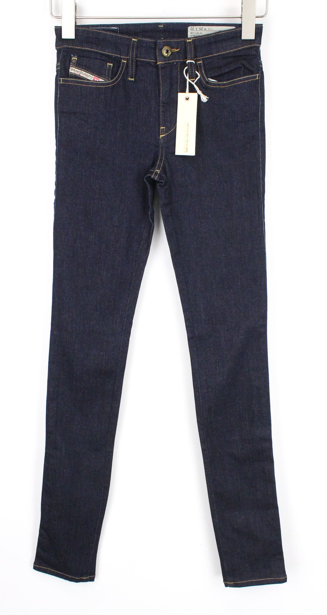 Diesel SKINZEE 0813C W25/L32 Blue Stretch Skinny Jeans 69989 Size 25" / US 0 / IT 36 - 2 Thumbnail