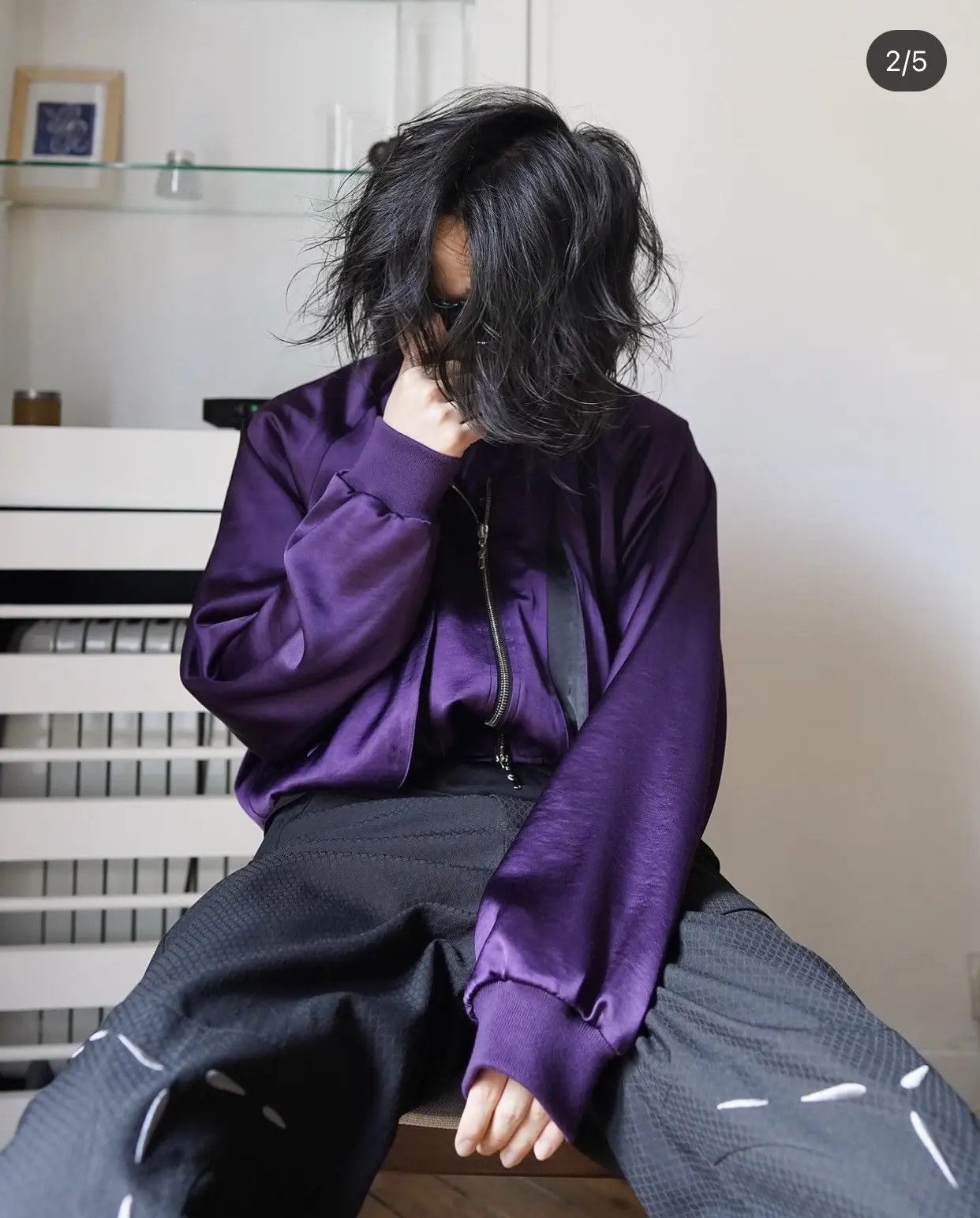 CMMAWEAR CMMAWEAR Balloon Jacket AW21 Black/Navy | Grailed