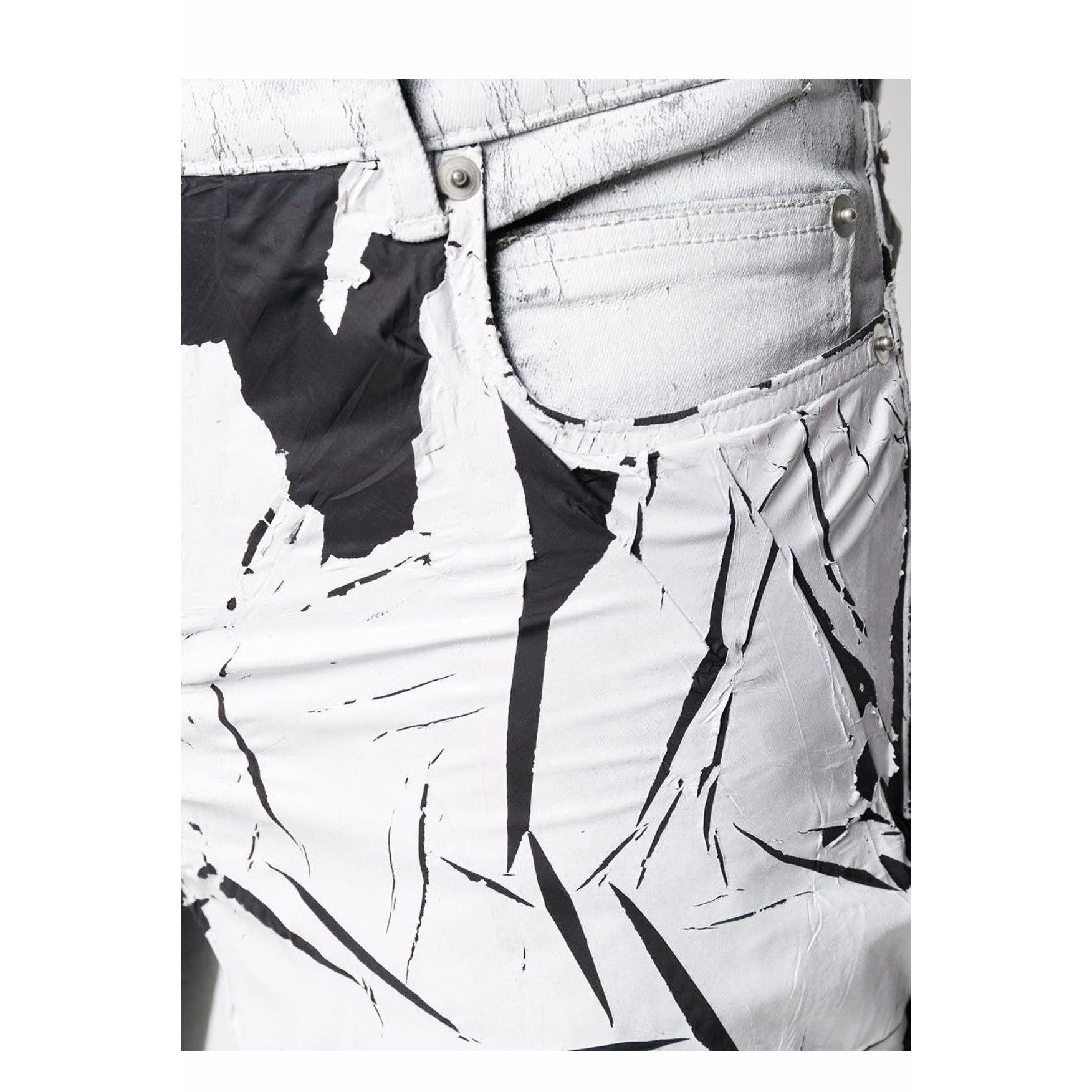 Rick Owens Rick Owens Denim Patchwork Skinny Jeans Size US 32 / EU 48 - 5 Thumbnail