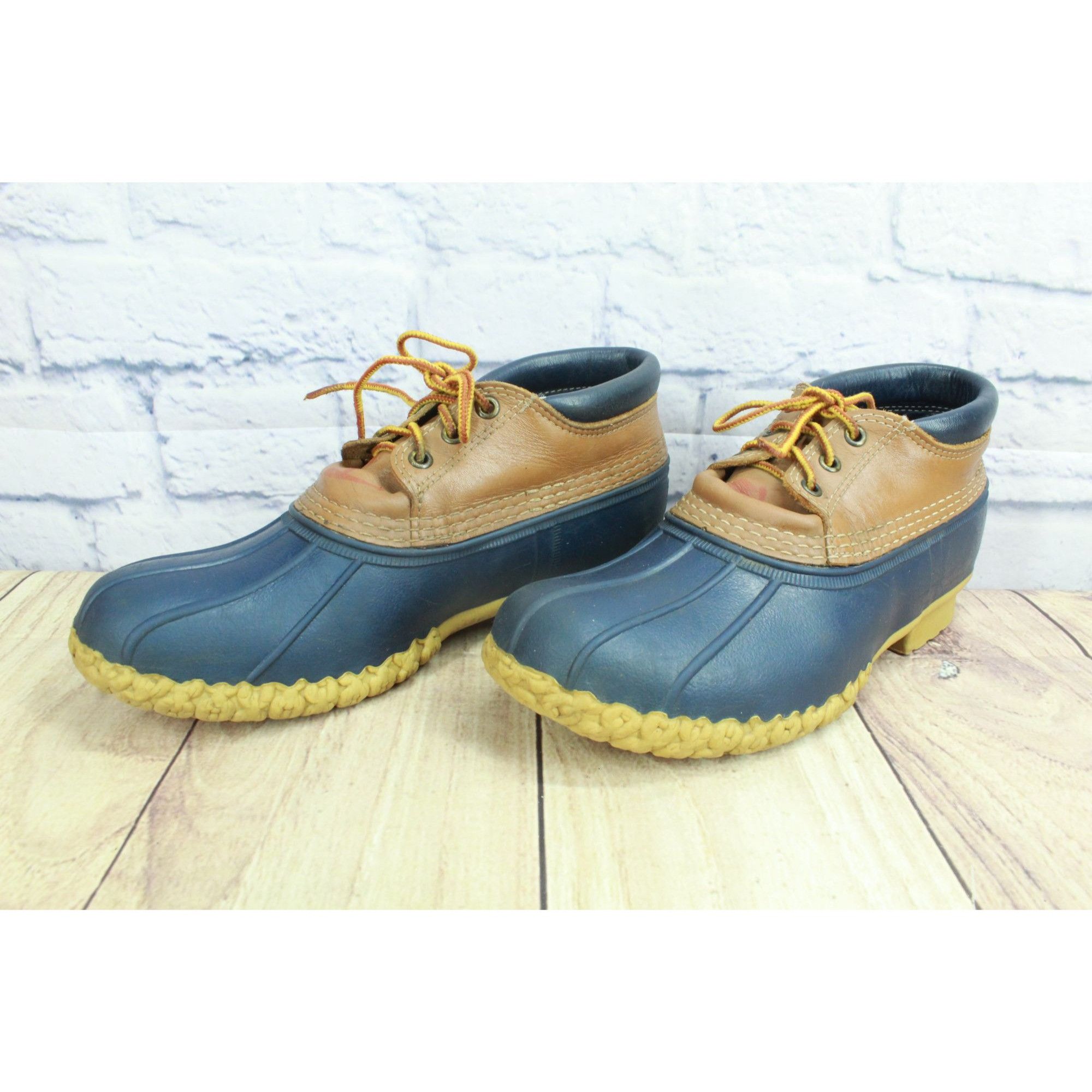 L.L. Bean LL Bean Women’s Blue Rubber Ankle Duck Boots Size US 9 / IT 39 - 2 Thumbnail