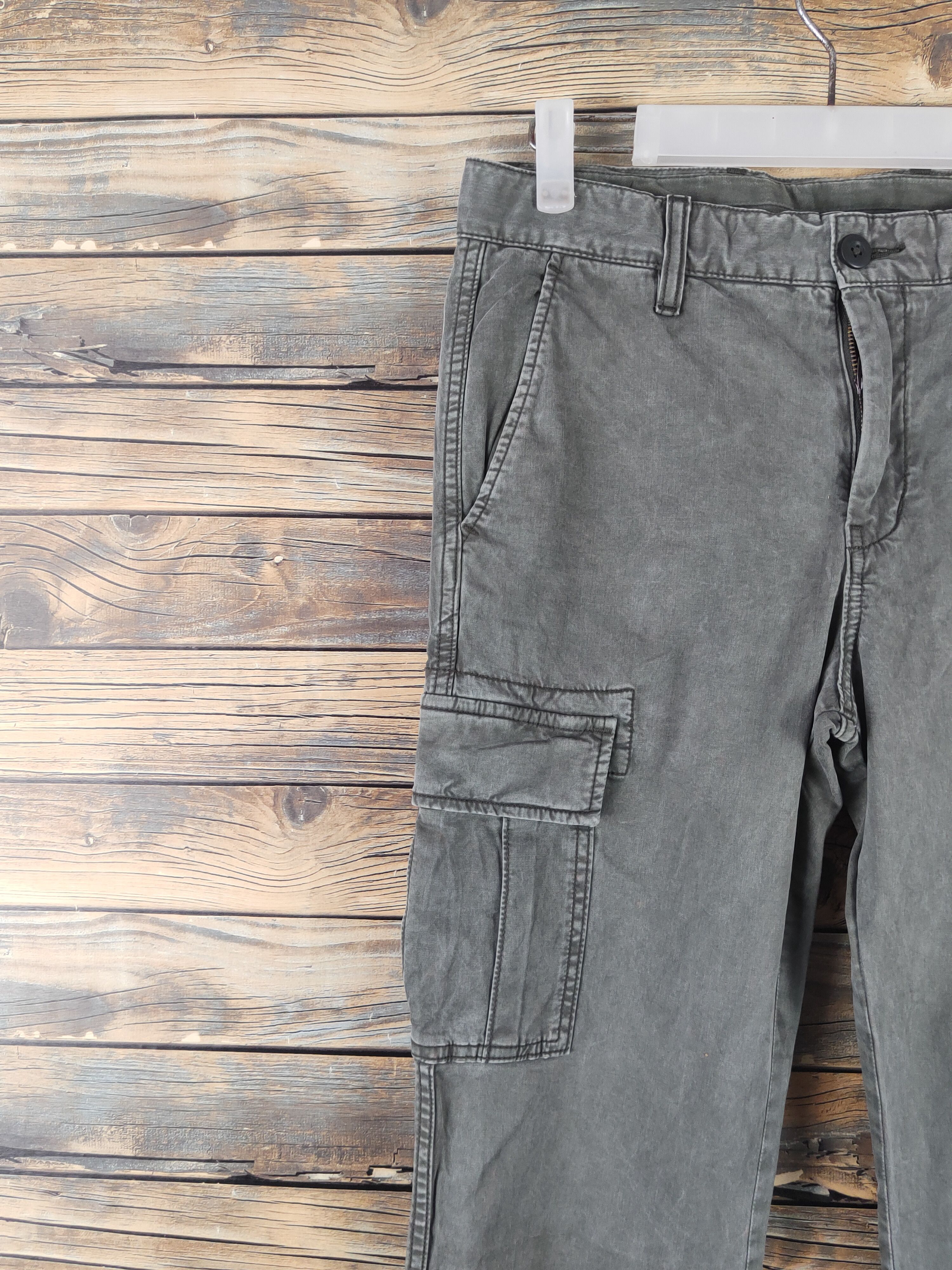Japanese Brand DL Uniqlo Green Multipocket Tactical Cargo Pants #543 Size US 30 / EU 46 - 3 Thumbnail