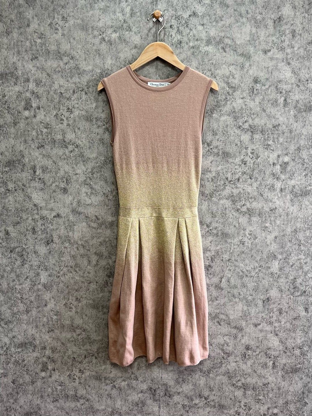 Dior Christian Dior Shimmer Knit Midi Dress Size FR 36 Size XS / US 0-2 / IT 36-38 - 1 Thumbnail