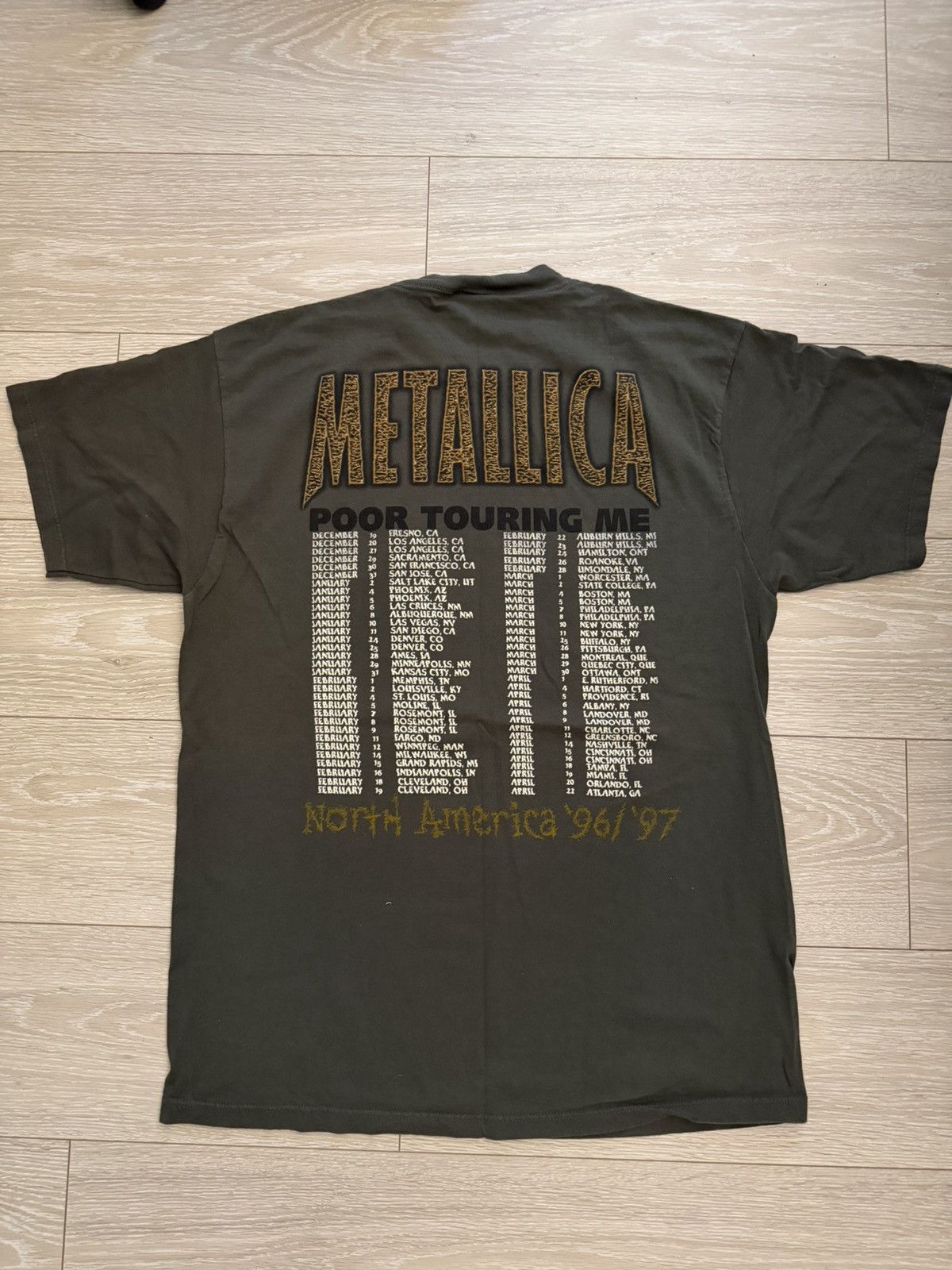Metallica ‘90s Metallica Tour Shirt Size US XL / EU 56 / 4 - 4 Thumbnail