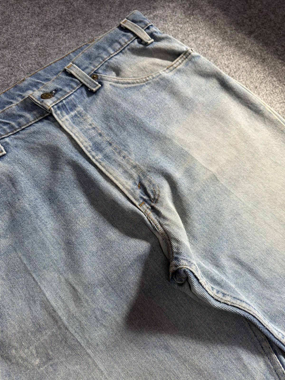 Levi's 80s Vintage Levis 575 Orange Tab Muddy Light Wash Jeans Size US 35 - 11 Thumbnail