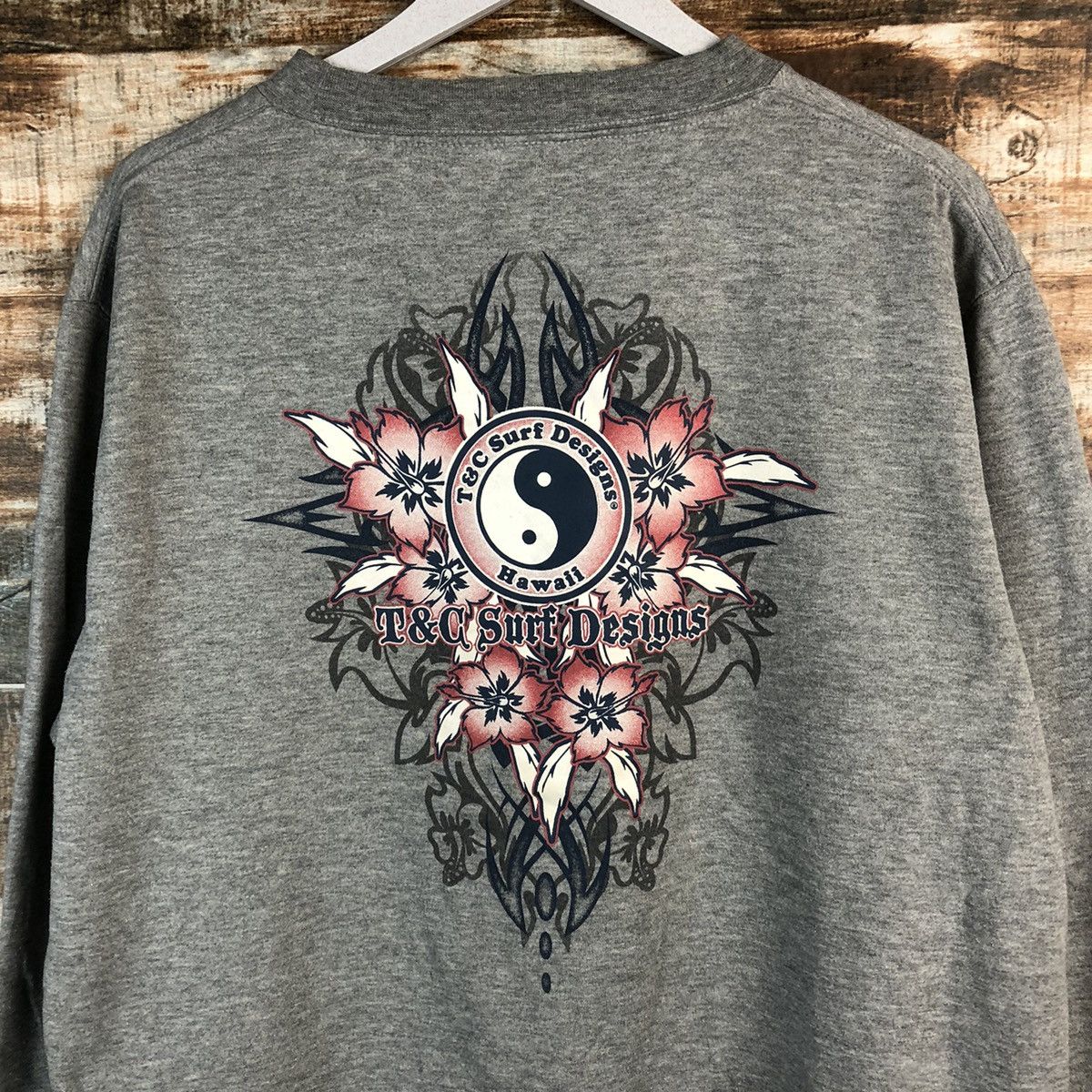 Vintage T&C Surf Designers Grey vintage Sweatshirt #A1273 Size US L / EU 52-54 / 3 - 4 Thumbnail