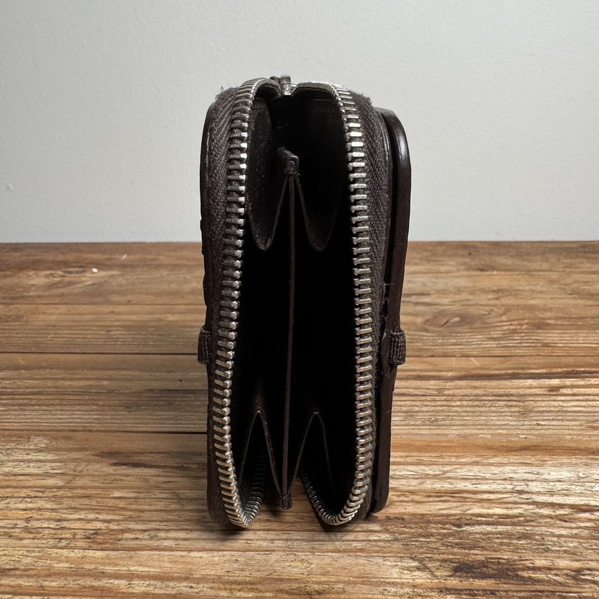 Helmut Lang Helmut Lang 2000’s Snake Skin Leather Zip-Up Wallet Size ONE SIZE - 3 Thumbnail
