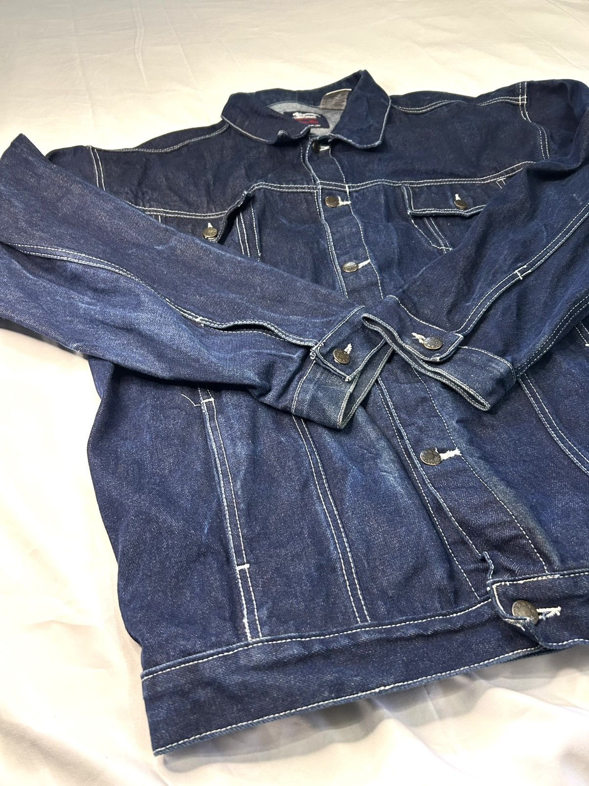 Other NAVY BLUE DENIM JEAN JACKET Size US L / EU 52-54 / 3 - 2 Thumbnail